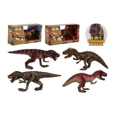 Johntoy Dinosaurus velký oboustranný Animal World 30 cm