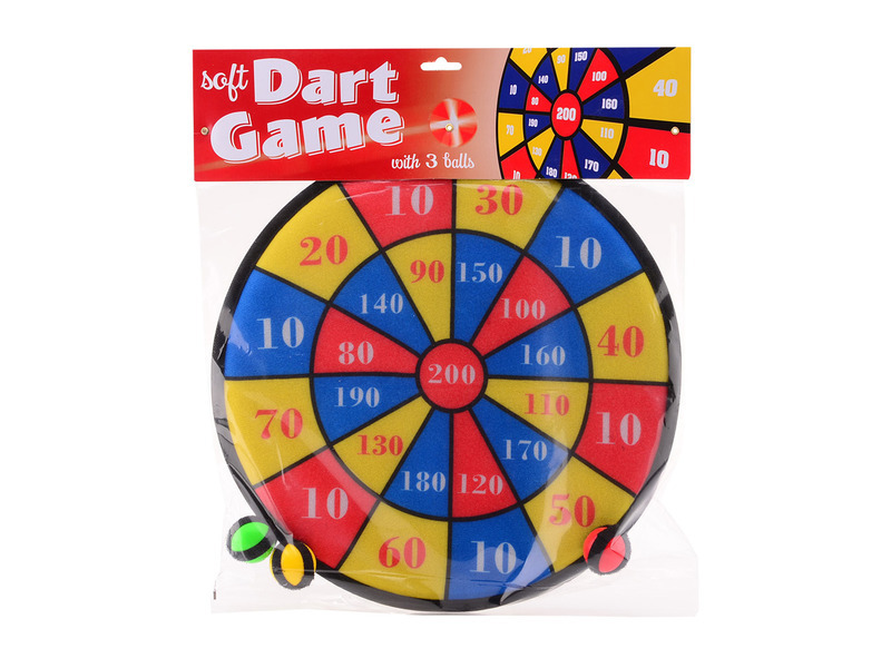 Suchý zip darts hra s 3 míčky, 36 cm