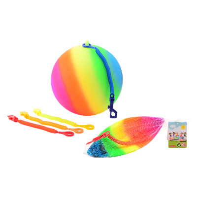 Duhový míč s karabinou 20 cm
