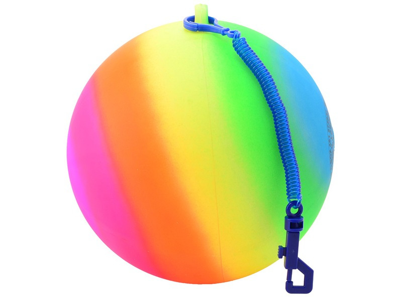 Duhový míč s karabinou 20 cm