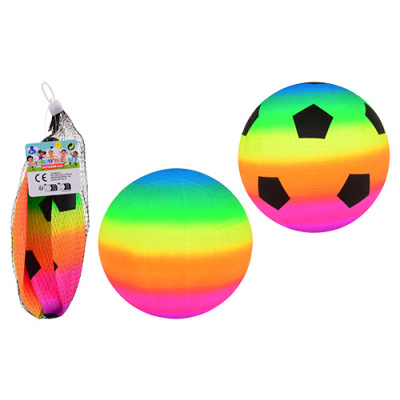 Duhový míč v síťce 23 cm