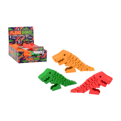 Johntoy Pohyblivý Flexy Dino T-Rex 13 cm