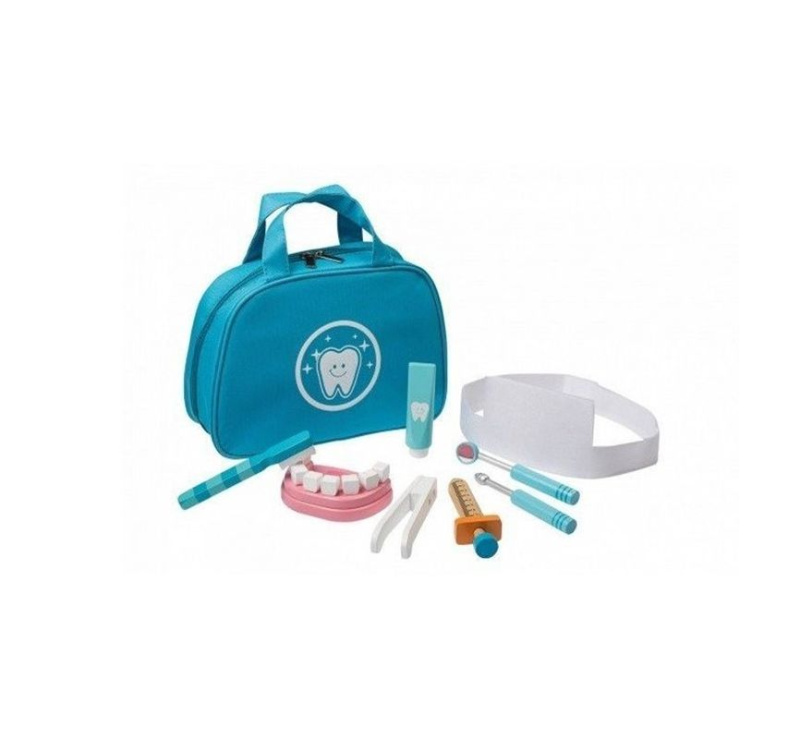 Jouéco Dentist Playset in Bag sada pro děti 36 m+ 9 ks