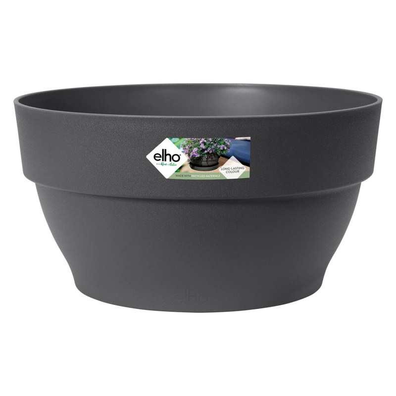Elho Květináč Vibia Campana Bowl, antracitová, pr. 34 x 17 cm