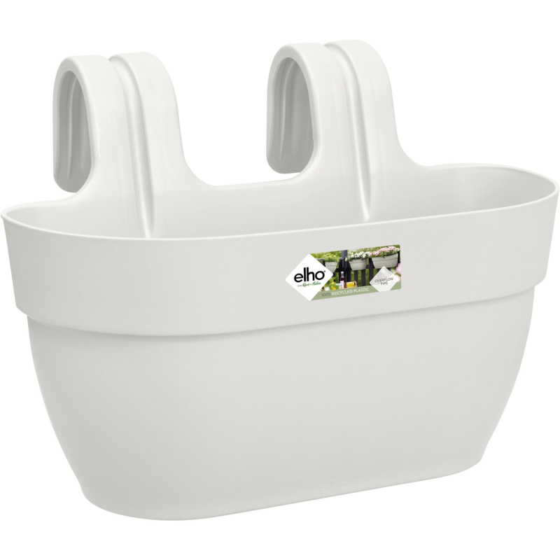 elho Květináč Vibia Campana Easy Hanger M hedvábně bílý, 36 x 27 x 24 cm