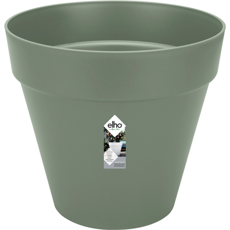 elho Květináč Loft Urban Round s kolečky pistáciově zelený, pr. 39 x 35 cm
