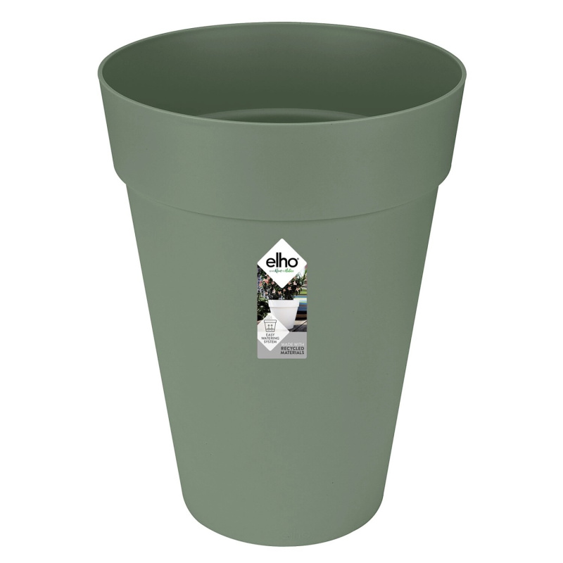 Elho Květináč Loft Urban Round High, pistáciová zelená, pr. 34 x 45 cm