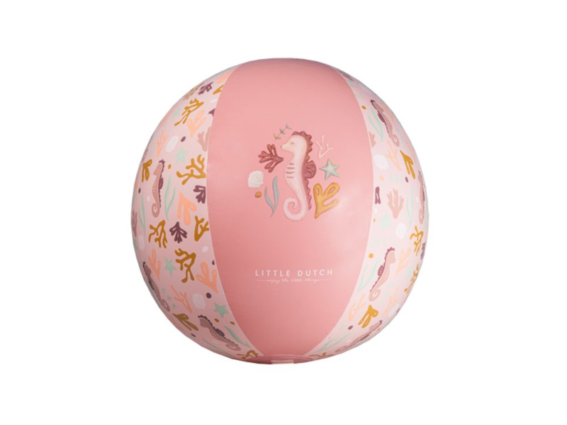 Little Dutch Ocean Dreams Beach Ball Pink nafukovací míč 2 y+ 1 ks
