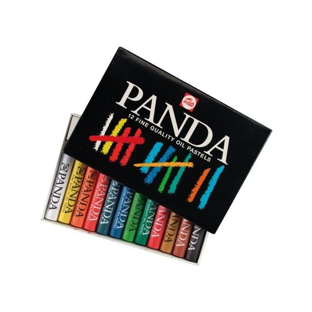 Pastely olejové RT Panda (12ks)