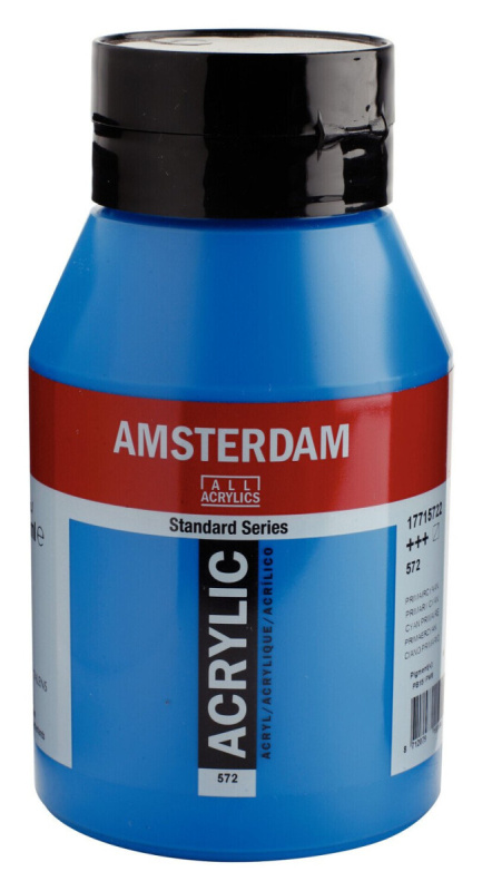 Akrylová barva Amsterdam Standard, 1 litr - 572 Primary Cyan