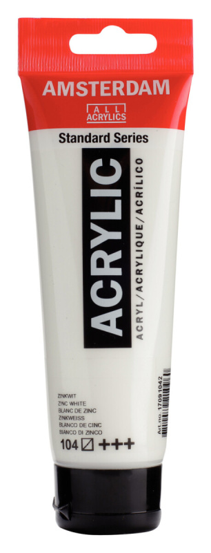Akrylová barva Amsterdam Standard 120 ml - 104 Zinc White