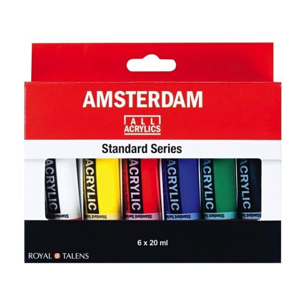 Akrylové barvy Amsterdam sada (6x20ml)