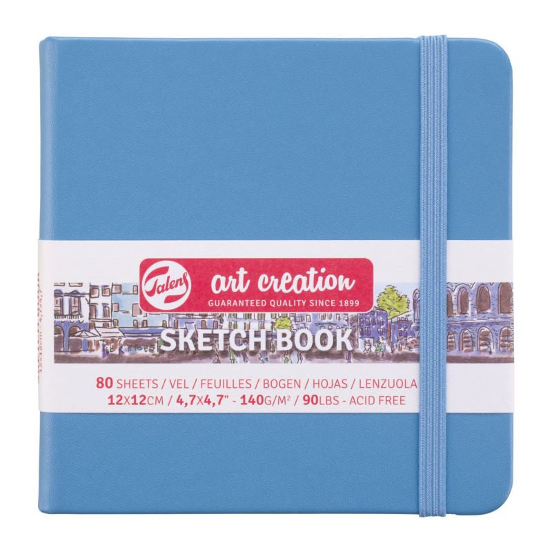 Skicák Sketch Book (140g/m, 80 listů) 12×12cm modrý