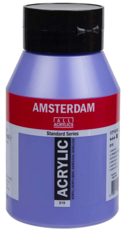 Akrylová barva Amsterdam Standard, 1 litr - 519 Ultramarine Violet Light