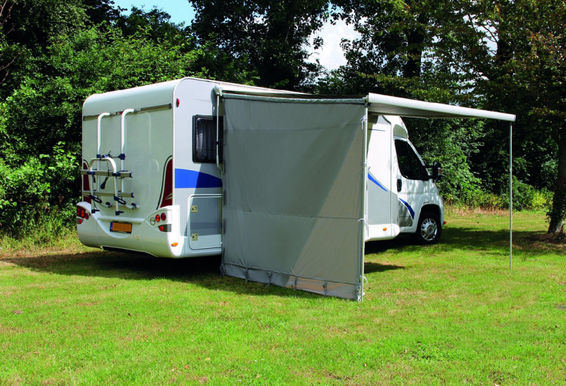 Eurotrail Boční zástěna k markýze, výsuv markýzy 250cm Typ: S oknem, Výška namontované markýzy: 240-285cm