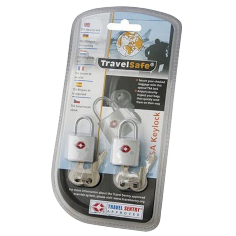 TravelSafe cestovní zámek TSA s klíčem, 2 ks.