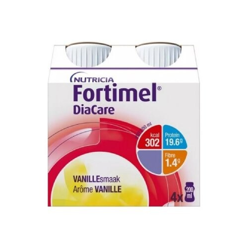 FORTIMEL DiaCare s příchutí vanilka 4 x 200 ml