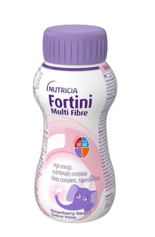 FORTINI Multifibre pro děti s příchutí jahoda 200 ml