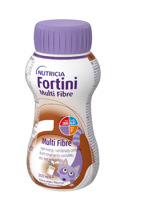 FORTINI PRO DĚTI S VLÁKNINOU, ČOKOLÁDOVÁ PŘÍCHUŤ perorální roztok 1X200ML