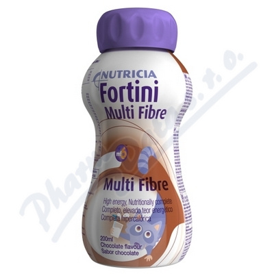 FORTINI PRO DĚTI S VLÁKNINOU, ČOKOLÁDOVÁ PŘÍCHUŤ perorální roztok 1X200ML
