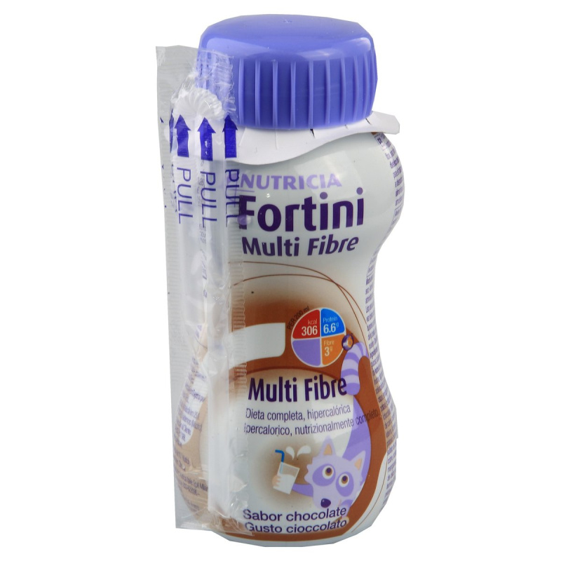 FORTINI PRO DĚTI S VLÁKNINOU, ČOKOLÁDOVÁ PŘÍCHUŤ perorální roztok 1X200ML