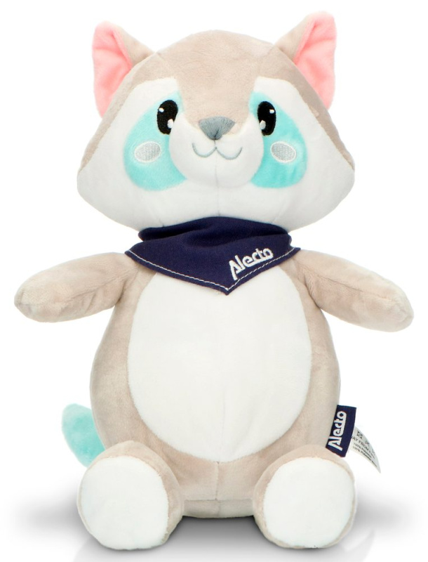 Alecto BC351 - plyšový mýval s uklidňujícími zvuky a nočním světlem