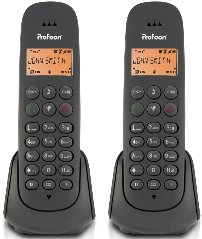 Domácí telefon Profoon Duo PDX620 / 50-60 Hz / LCD / černá Varianta: ivi1