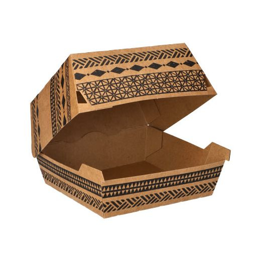 Papstar "Maorské" Boxy na burgery, 320ks
