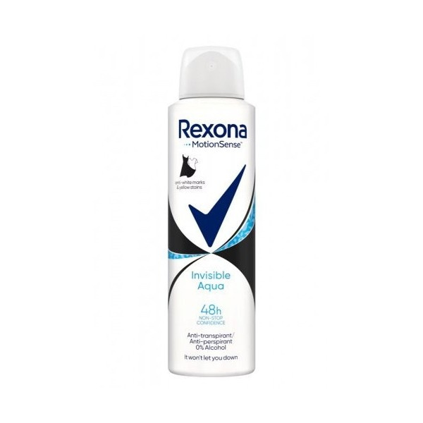 Rexona Invisible Aqua antiperspirant ve spreji 150 ml