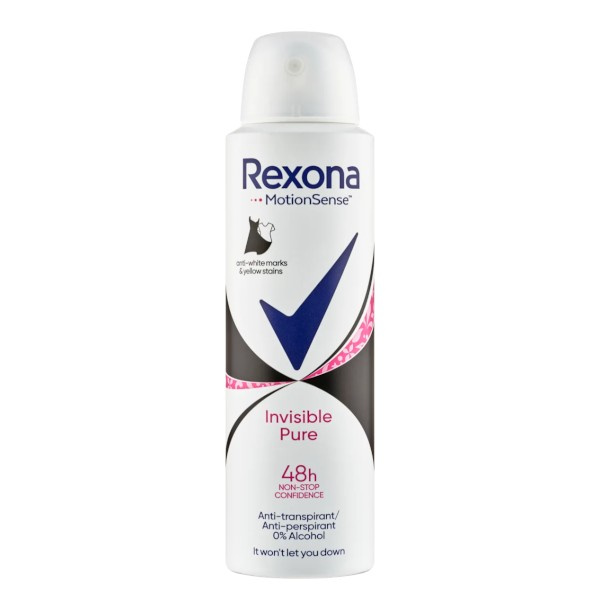 Rexona Invisible Pure antiperspirant ve spreji 150 ml