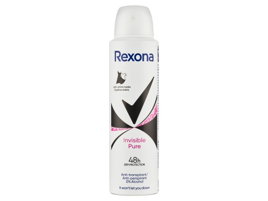 Rexona Invisible Pure antiperspirant ve spreji 150 ml
