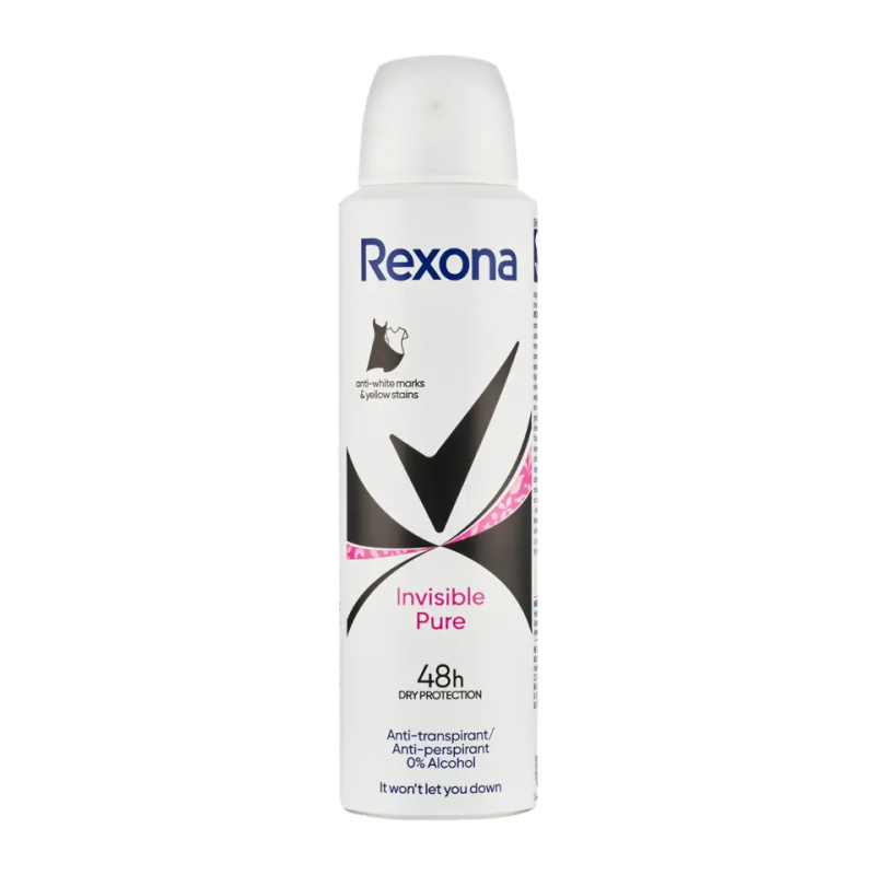 Rexona Invisible Pure antiperspirant ve spreji 150 ml
