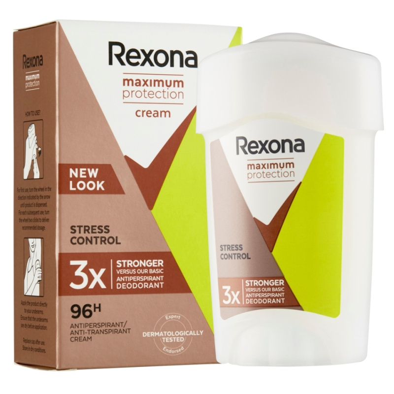Rexona Maximum Protection Antiperspirant krémový antiperspirant 48h Stress Control 45 ml