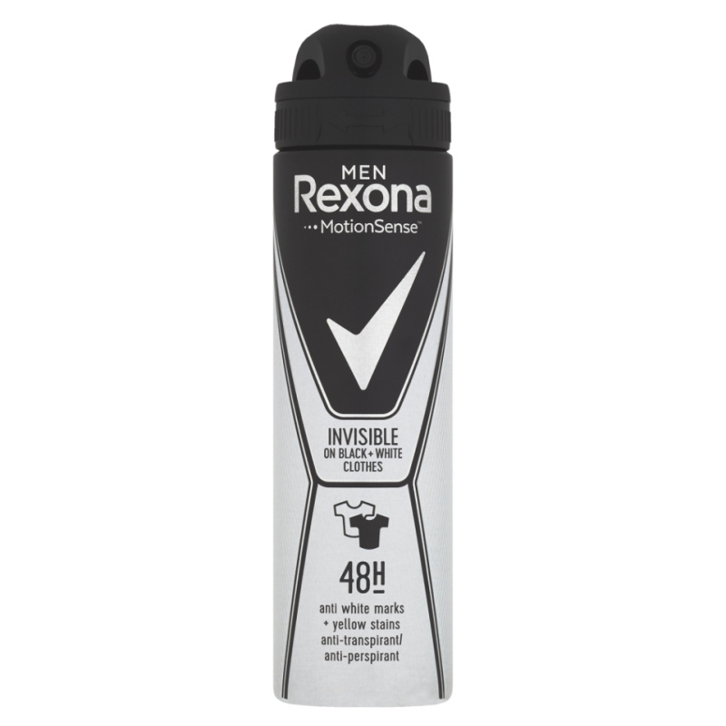 Rexona Invisible on Black + White Clothes antiperspirant ve spreji 48h 150 ml