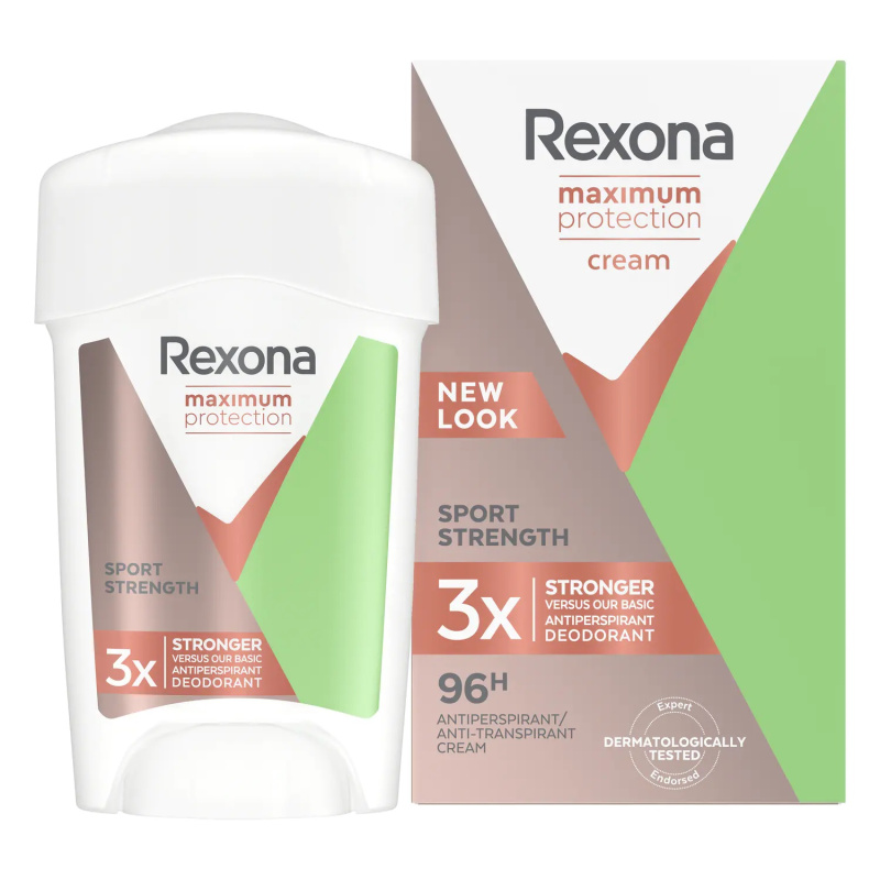 Rexona Maximum Protection Sport Strength krémový antiperspirant 45 ml