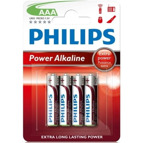 PHILIPS LR03P4B/10 mikrotužkové baterie 4 kusy