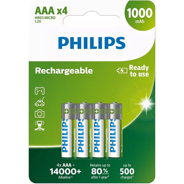 Philips AAA 1000mAh 4ks R03B4RTU10/10