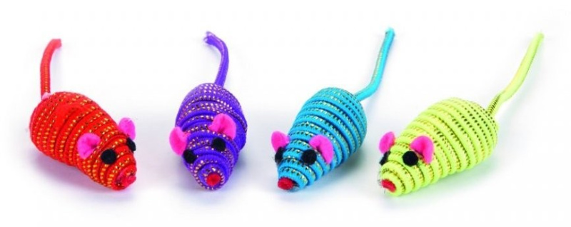 Beeztees Hračka myš se zlatou nitkou Glammy 5cmcm