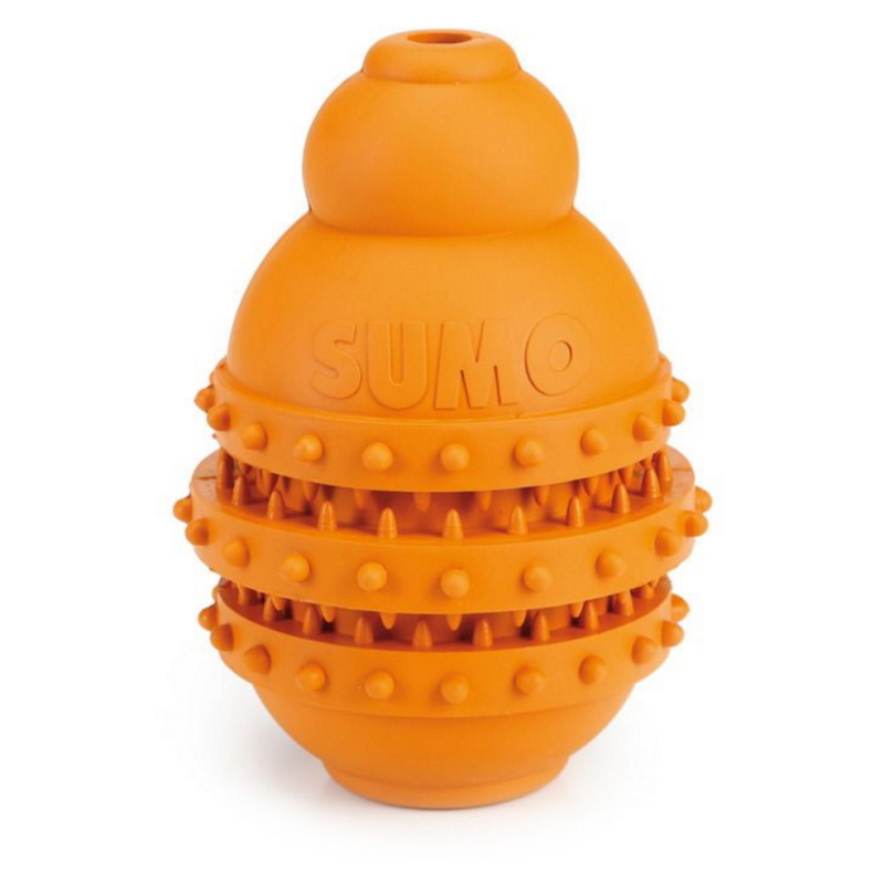 Beeztees Hračka Sumo Play Dental M oranžový 9X9X12cm
