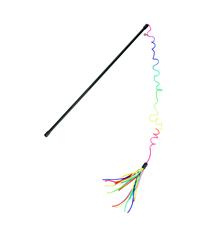 Beeztees Škádlítko pro kočky duhové třásně 70cm