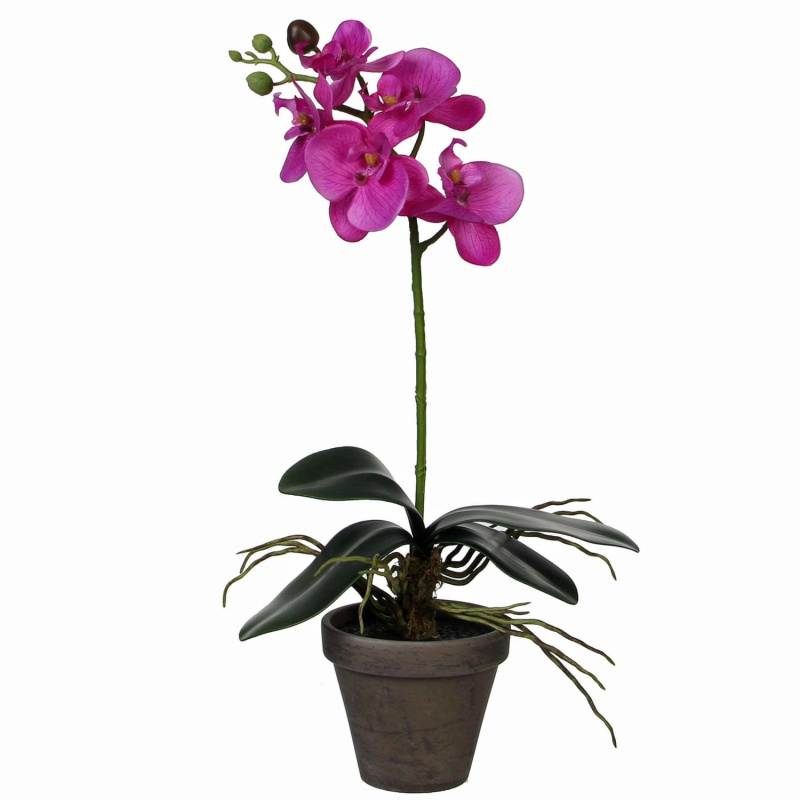 Mica Decorations Umělá orchidej fialová 48 cm