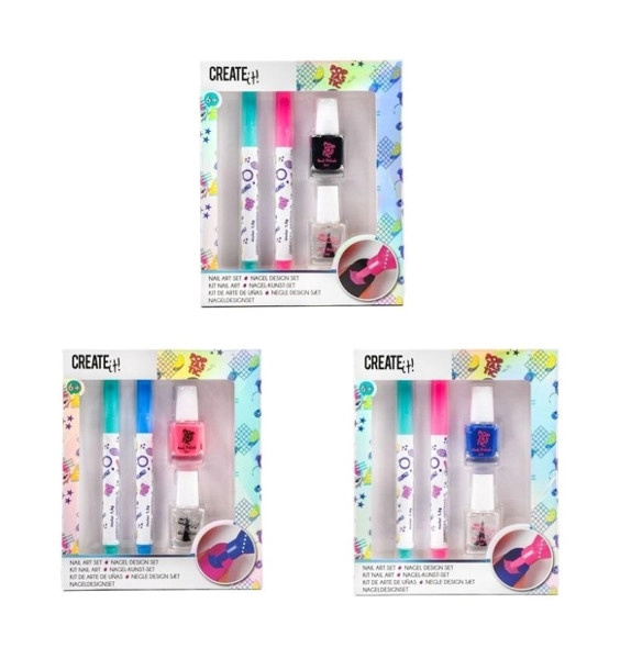 Create It! sada laků a nail art markerů na nehty