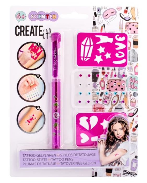 Tetovací sada s voňavým gelovým perem