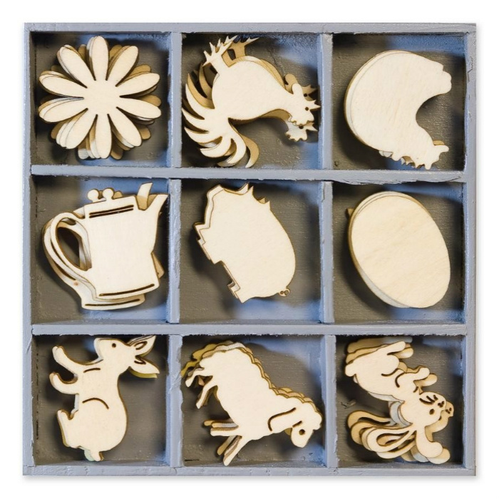 Farma - mix dřevěných dekorací č.04