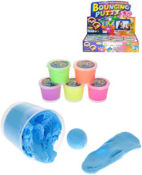 Mikro Trading Hopík/skákající hmota 35g 6 barev v kelímku