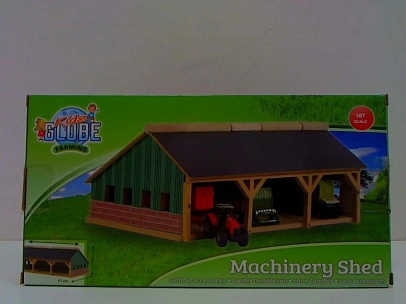 Dřevěná garáž pro tři traktory 1:87