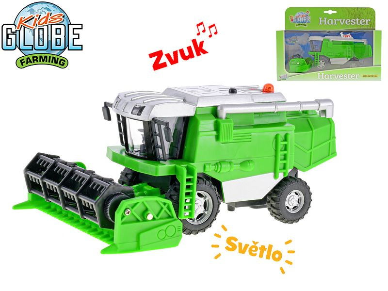 Kombajn kov 20 cm na setrvačník, baterie se světlem a zvukem