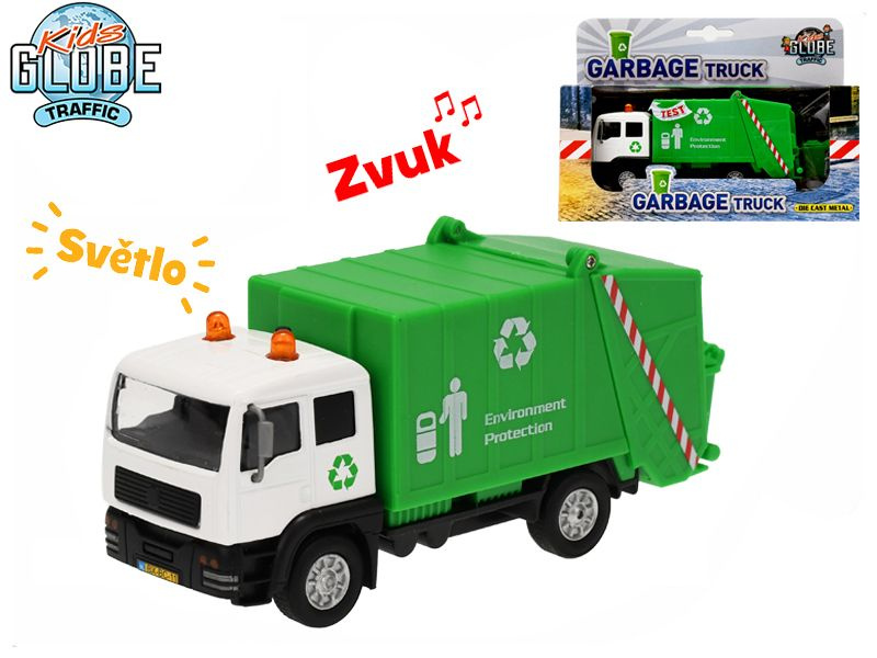 Auto popelářské se světlem a zvukem