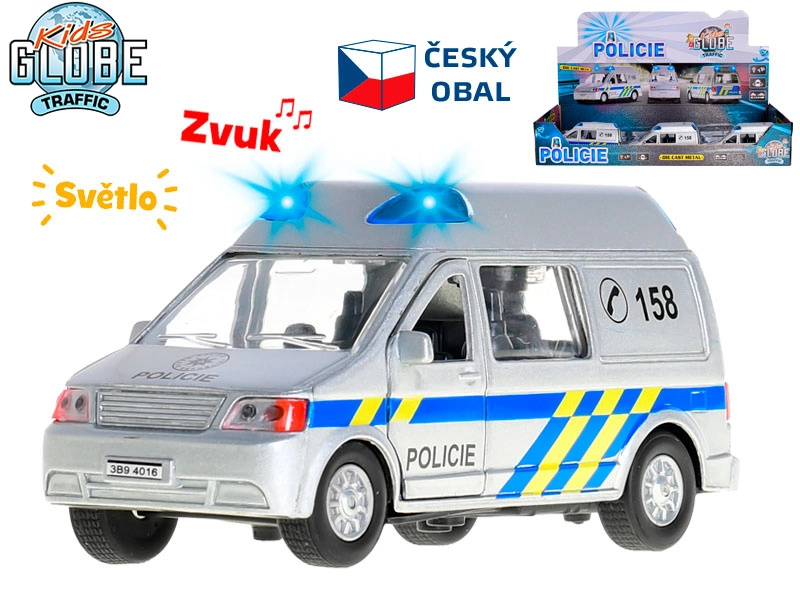 Kids Globe Traffic Policie CZ 14cm kov