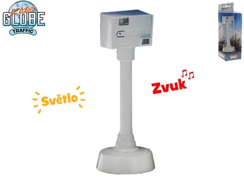 Mikro Rychlostní radar 12cm na baterie se světlem a zvukem v krabičce